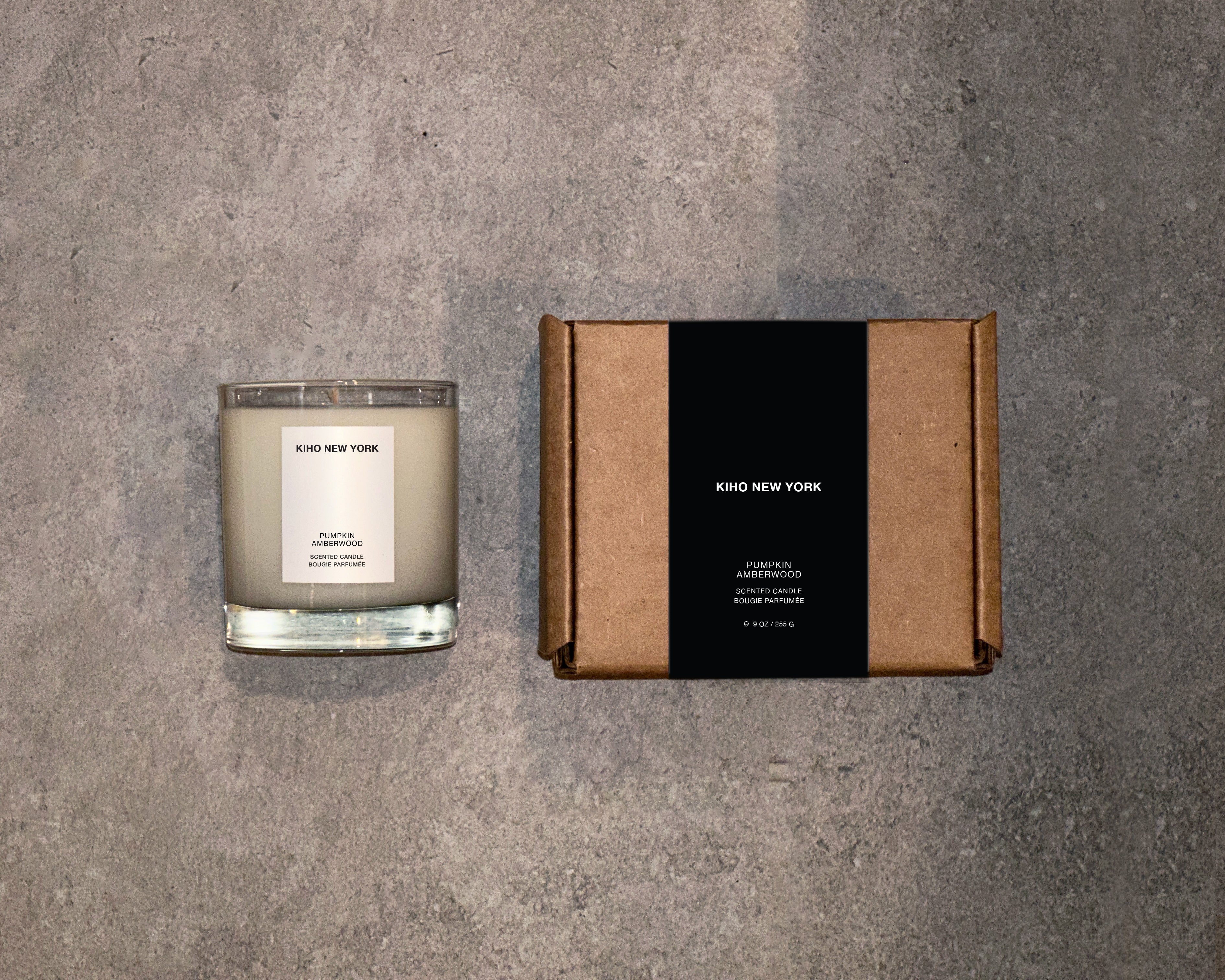 Limited Edition Pumpkin Amberwood Candle - KIHO NEW YORK