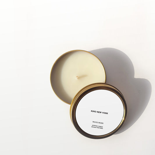 White Moss Travel Candle