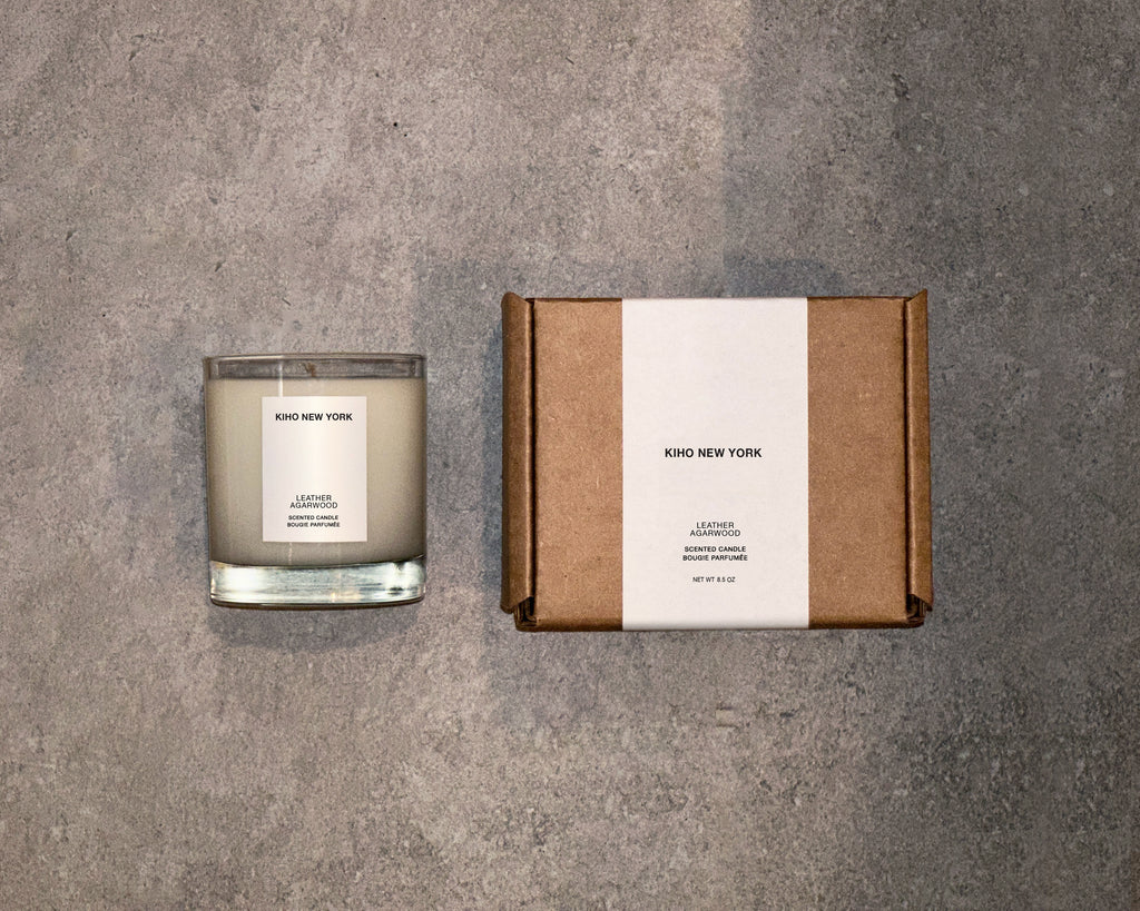 Leather Agarwood Candle